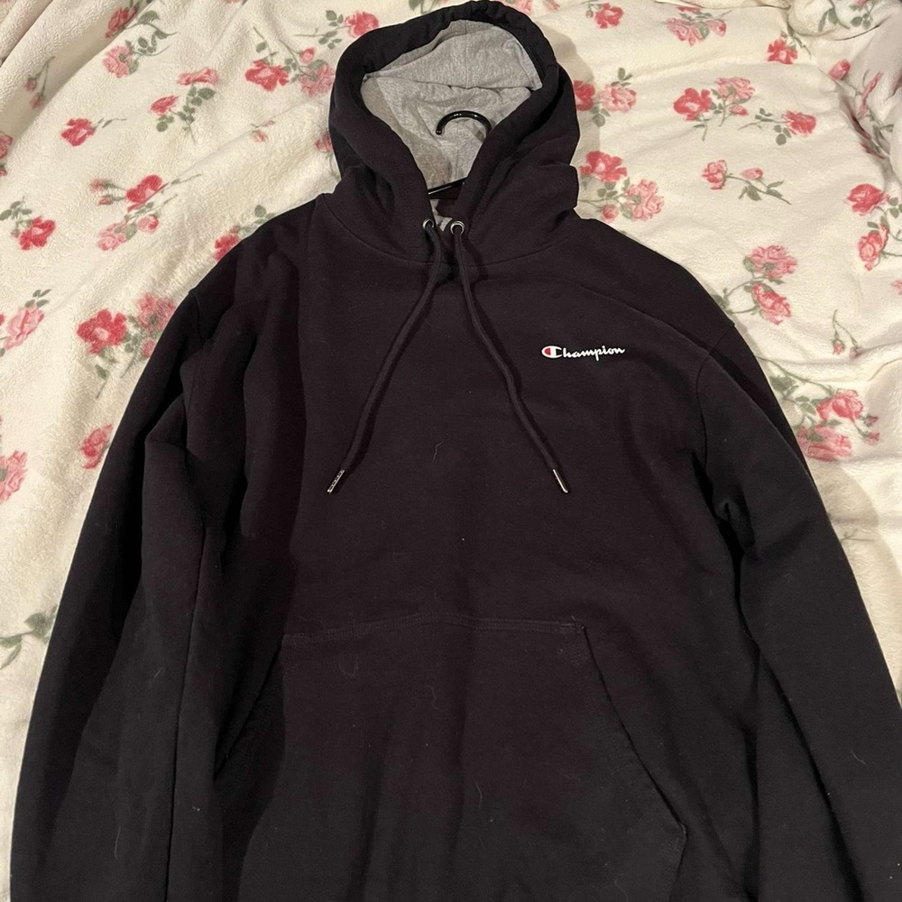 Champion Black and Gray Hoodie